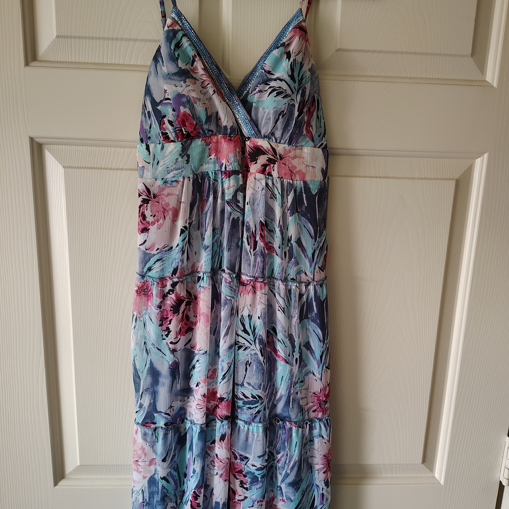 Candie's Vibrant Floral Maxi Dress